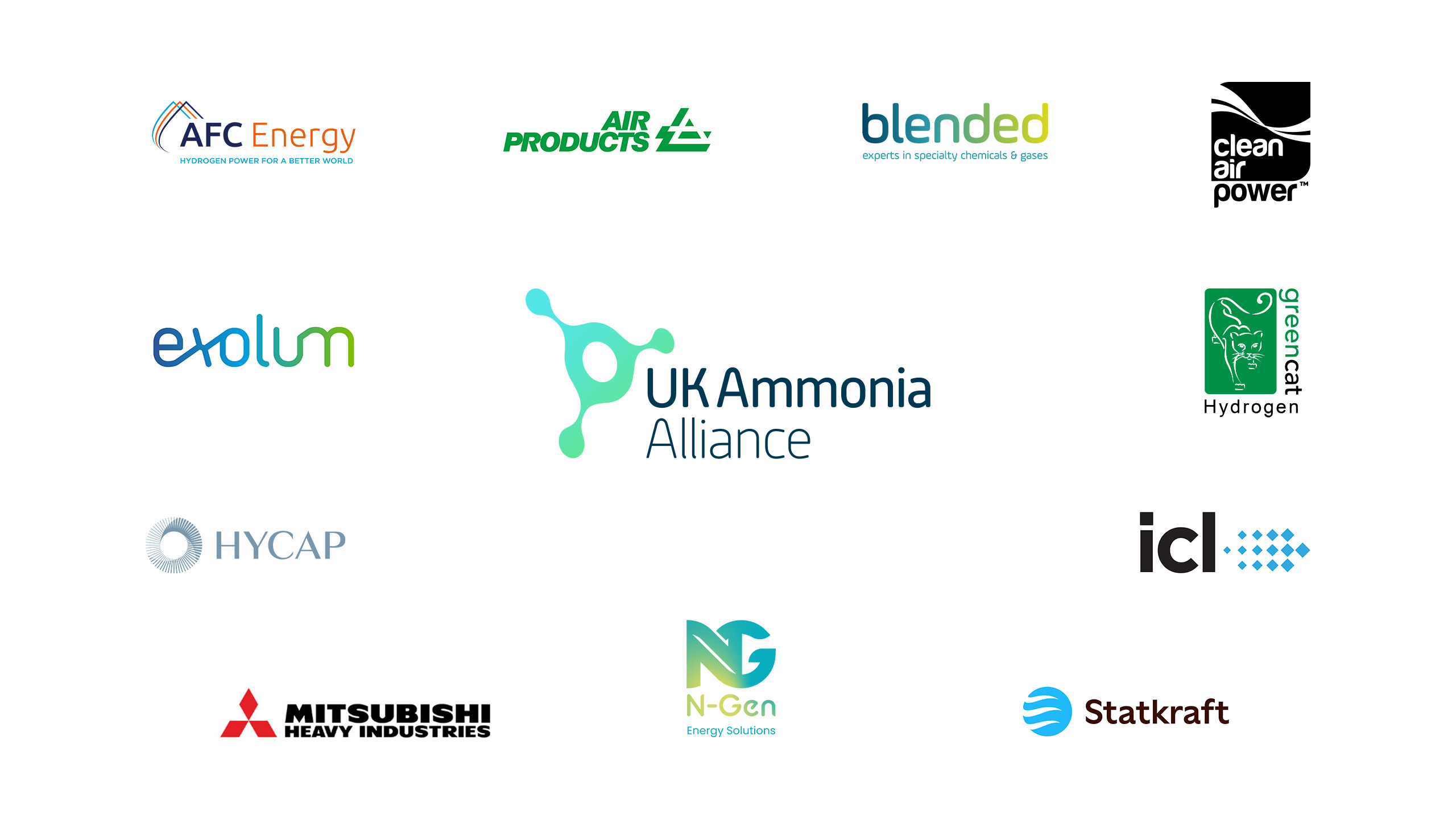 Members Logos for UK Ammonia Alliance